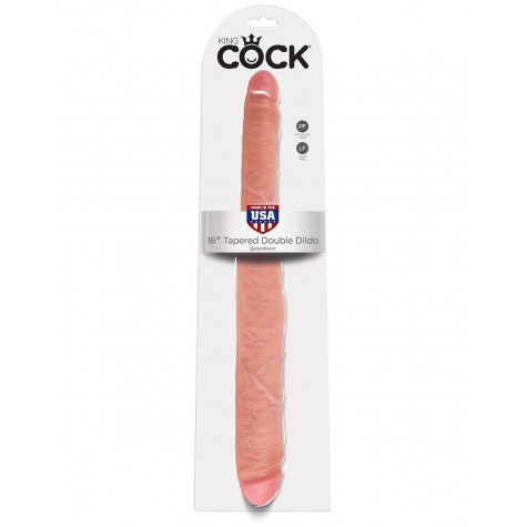 Двусторонний дилдо 16" Tapered Double Dildo - 40,6 см.